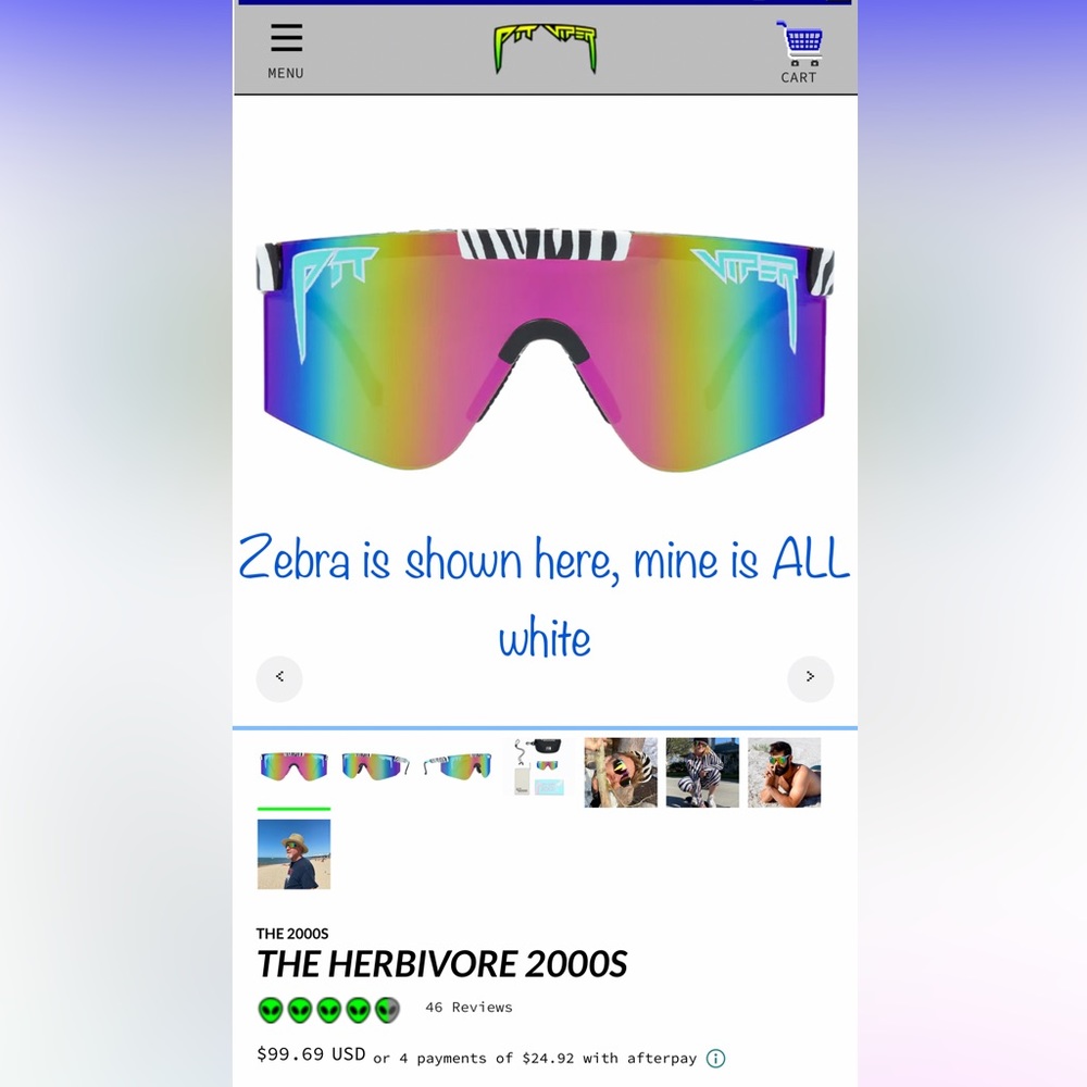NEW Pit Viper 2000 Rainbow Mirrored Ski Sunglasses, Barbie & Ken sunglasses - Picture 5 of 16